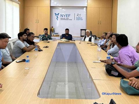 इटहरी नगर प्रमुख हेमकर्ण पौडेलले क्षमा याचना नगरे पत्रकार महासङ्घले आन्दोलन गर्ने 