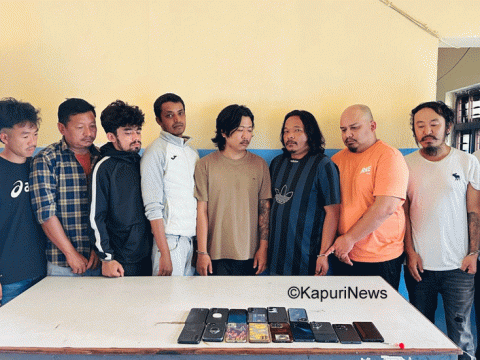 प्रहरीद्वारा धरानमा अनलाइन जुवा खेलिरहेको अवस्थामा १० जना पक्राउ